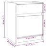 vidaXL Szafki nocne, 2 szt., czarne, 40x31x50 cm, lite drewno sosnowe