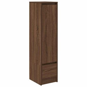 vidaXL Komoda Brązowy Dąb 29,5x34x119,5 cm Drewno klejone