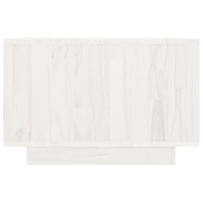 vidaXL Stolik kawowy, biały, 50x50x33,5 cm, drewno sosnowe