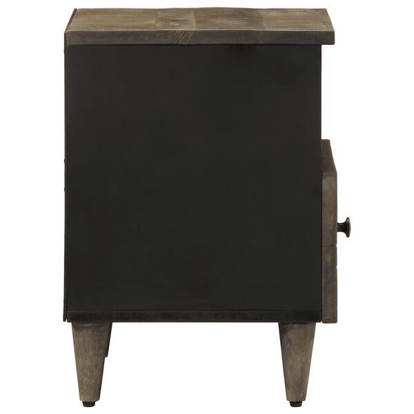 vidaXL Szafka nocna Jasnoszara 40x33x46 cm Drewno lite Mango