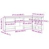 vidaXL Zagł&oacute;wek do przechowywania Biały 100 cm Materiał drewnopochodny