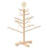 vidaXL Drewniana choinka Naturalny 75 cm Lite drewno sosnowe