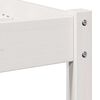 vidaXL Ramka łóżka Biały 208.6 x 157.6 x 69.4 cm Lite drewno sosnowe