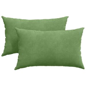 vidaXL Poduszki na sofę 2 pcs jasnozielony 50 x 30 cm