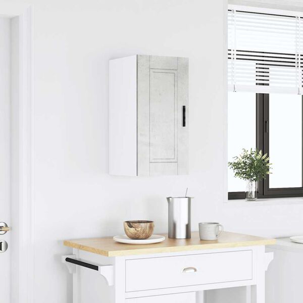 vidaXL Szafka ścienna kuchenna, Porto, szarość betonu