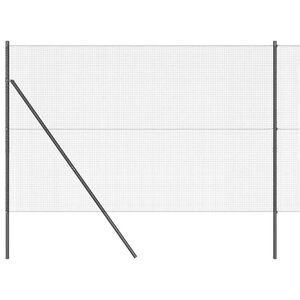 vidaXL Ogrodzenie z spawanej siatki do mocowania w ziemi 25 x 1,5 m