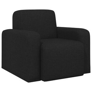 vidaXL Fotel Czarny tkanina