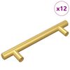 vidaXL Uchwyt do szafki 12 szt. złoty 150 mm Stal nierdzewna