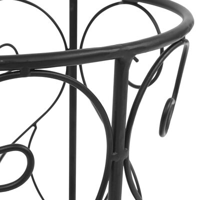vidaXL Stojak na parasole w stylu vintage, metalowy, 26x46 cm, czarny