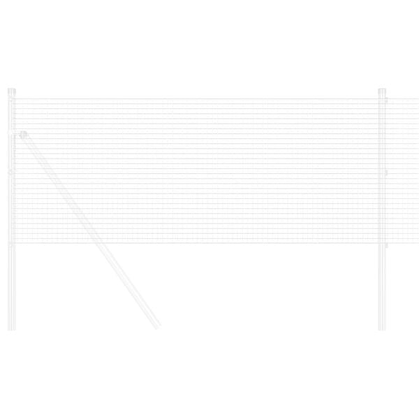vidaXL Spawana siatka ogrodzeniowa Srebrny 1.2 x 50 m