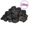 vidaXL Skała wulkaniczna, 25 kg, czarna, 3-5 cm