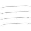 vidaXL Uchwyt na plandekę do przyczep 4 srebrny 102-155 cm Aluminium