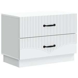 vidaXL Szafka Nocna Biały 62 x 34,5 x 44,5 cm Drewno inżynieryjne