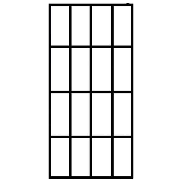 vidaXL Ścianka prysznicowa, mrożone szkło hartowane, 90 x 195 cm