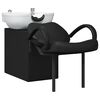 vidaXL Fotel do szamponu Czarny i Biały 136 x 60 x 92 cm PVC