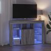 vidaXL Kątowa szafka LED pod telewizor Szary Sonoma 100x40x68cm