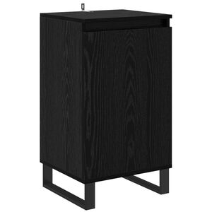 vidaXL Bufet Czarny Dąb 40 x 35 x 70 cm Drewno inżynieryjne