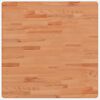 vidaXL Blat do stołu, 70x70x1,5 cm, kwadratowy, lite drewno bukowe