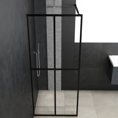 vidaXL Ścianka prysznicowa, przezroczyste szkło hartowane, 90 x 195 cm