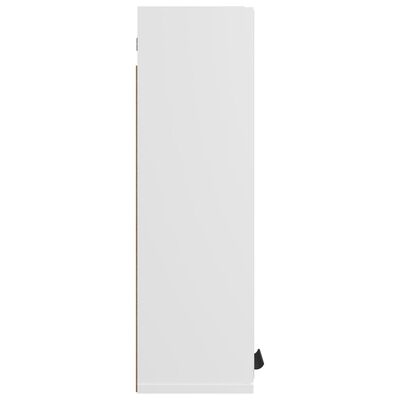vidaXL Szafka łazienkowa z lustrem, biała, 64x20x67 cm