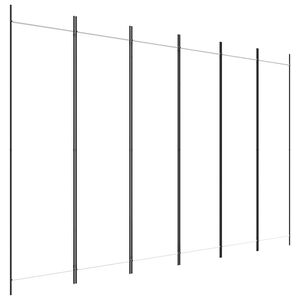 vidaXL Parawan 6-panelowy, biały, 300 x 200 cm, tkanina
