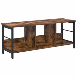 vidaXL P&oacute;łka na książki 3 poziomy 102 x 32 x 40,5 cm Dąb wędzony