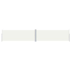 vidaXL Zwijana markiza boczna na taras, kremowa, 180 x 1000 cm