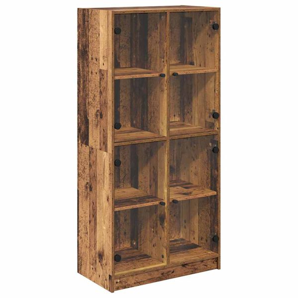 vidaXL Highboard Stare drewno 68 x 37 x 142 cm Materiał drewnopochodny