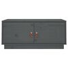 vidaXL Stolik kawowy, szary, 80x50x35 cm, lite drewno sosnowe