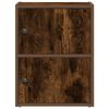 vidaXL Regał na książki, przydymiony dąb, 40x24x52 cm