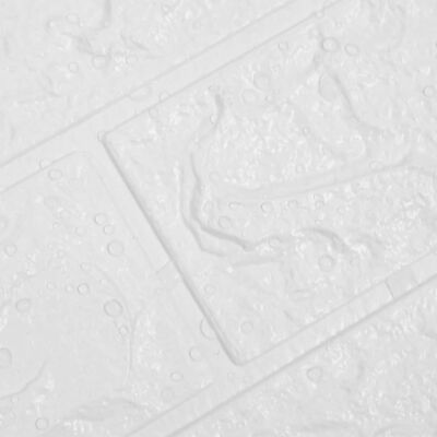 vidaXL Panele 3D z imitacją cegły, samoprzylepne, 40 szt., białe