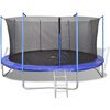 vidaXL Trampolina z akcesoriami, zestaw 5 części, 3,96 m