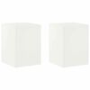 vidaXL Stojak na rośliny 2 pcs Biały 30 x 30 x 40 cm Stal