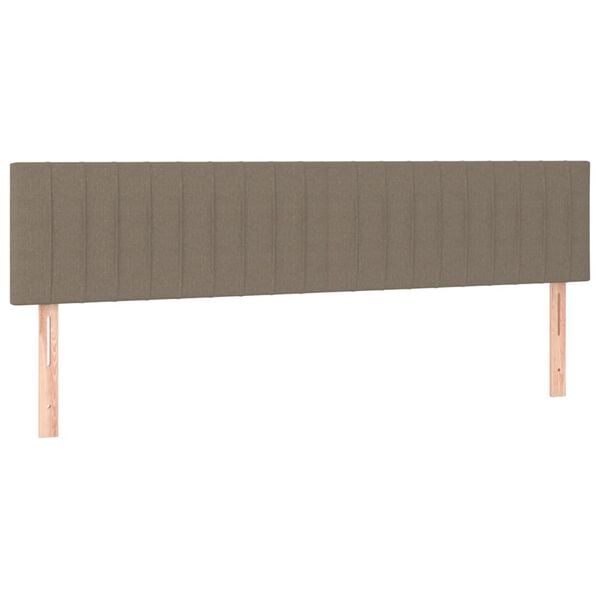 vidaXL Zagł&oacute;wki, taupe, 160x5x78/88 cm, tkanina