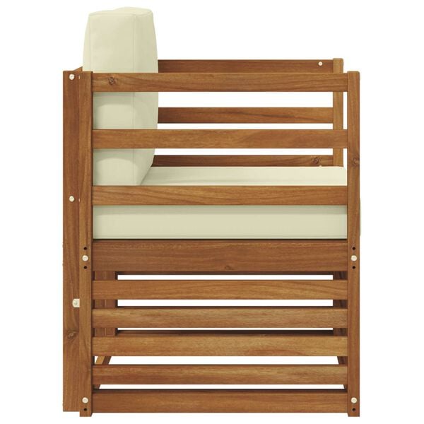 vidaXL Zestaw sof na zewnątrz Lite drewno akacjowe i poliester