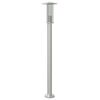 vidaXL Lampa ogrodowa na słupku, srebrna, 100 cm, stal nierdzewna