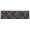 vidaXL Dywan kuchenny Antracytowa krata 150 x 45 cm 100% poliamid