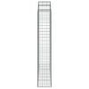 vidaXL Kosze gabionowe, 11 szt, 200x50x220/240cm, galwanizowane żelazo