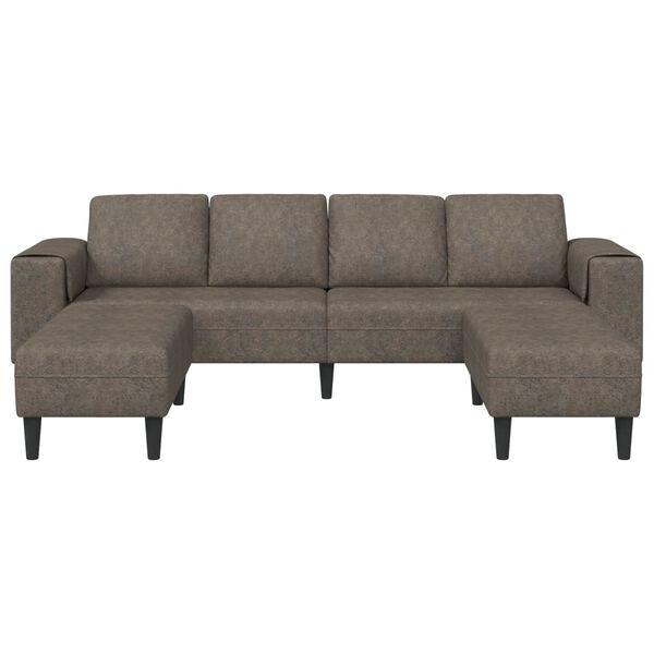 vidaXL Sofa do salonu 3 pcs Ciemnoszary