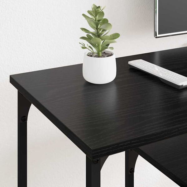 vidaXL Szafka pod telewizor Czarny Dąb 102 x 35 x 45,5 cm