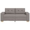 vidaXL Sofa dwuosobowa, taupe, 140 cm, tkanina