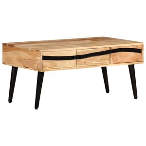 vidaXL Stolik kawowy, 88 x 50 x 42 cm, lite drewno akacjowe