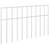 vidaXL Panel ogrodzeniowy 48 szt. 50 x 30 cm Stal ocynkowana srebrny