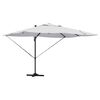 vidaXL Parasol plażowy Ze LED Lights piaskowy 351 x 250 x 253 cm