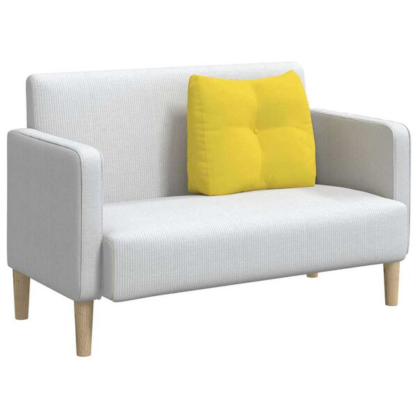 vidaXL Poduszka na plecy Jasnoż&oacute;łty 60 x 24 x 50 cm tkanina