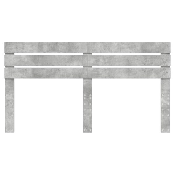 vidaXL Zagł&oacute;wek Betonowy szary 200 cm Materiał drewnopochodny