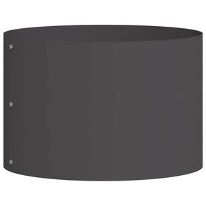 vidaXL Pierścień doniczki Czarny 30 x 30 x 20 cm Stal zimnogięta