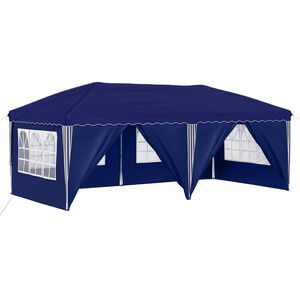 vidaXL Namiot imprezowy rozkładany 575 x 288 x 245 cm niebieski