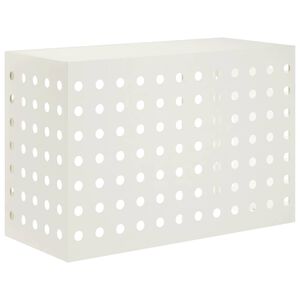 vidaXL Pokrywa do klimatyzatora Biały 90 x 40 x 60 cm Stal