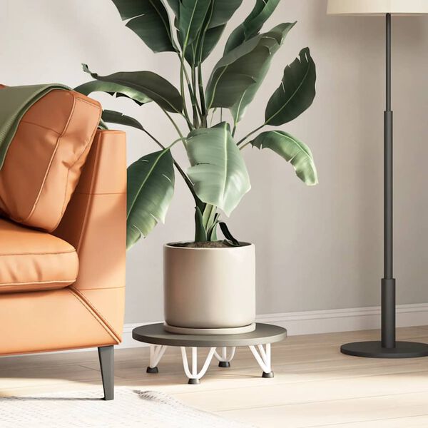 vidaXL Nogi do stolika kawowego w kształcie spinki do włosów 4 szt. Białe 10 cm Stal lite